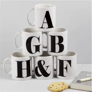 Personalised Initial Letter Mug