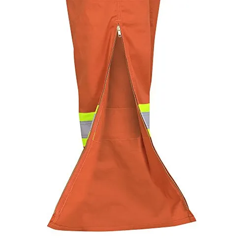 Pioneer Easy Boot Access & Action Back CSA High Visibility Work Coverall, Industrial Wash, Tall Fit