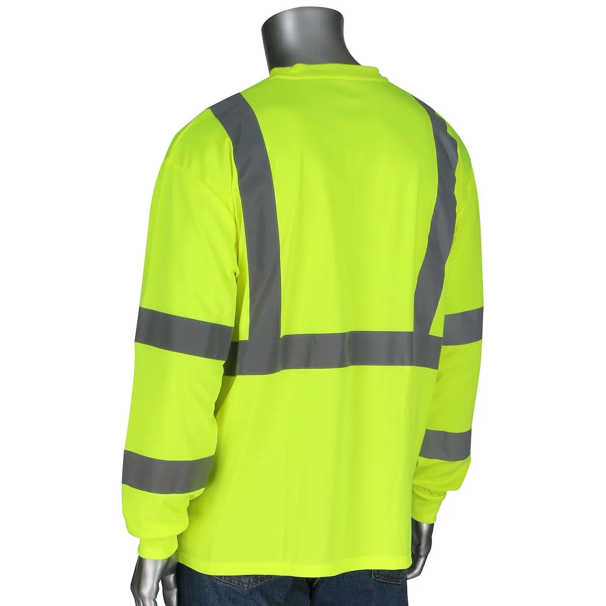 PIP ANSI Type R Class 3 Black Bottom Shirt w/50  UPF 313-1390B