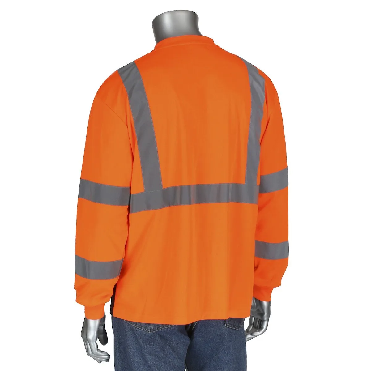 PIP ANSI Type R Class 3 Black Bottom Shirt w/50  UPF 313-1390B
