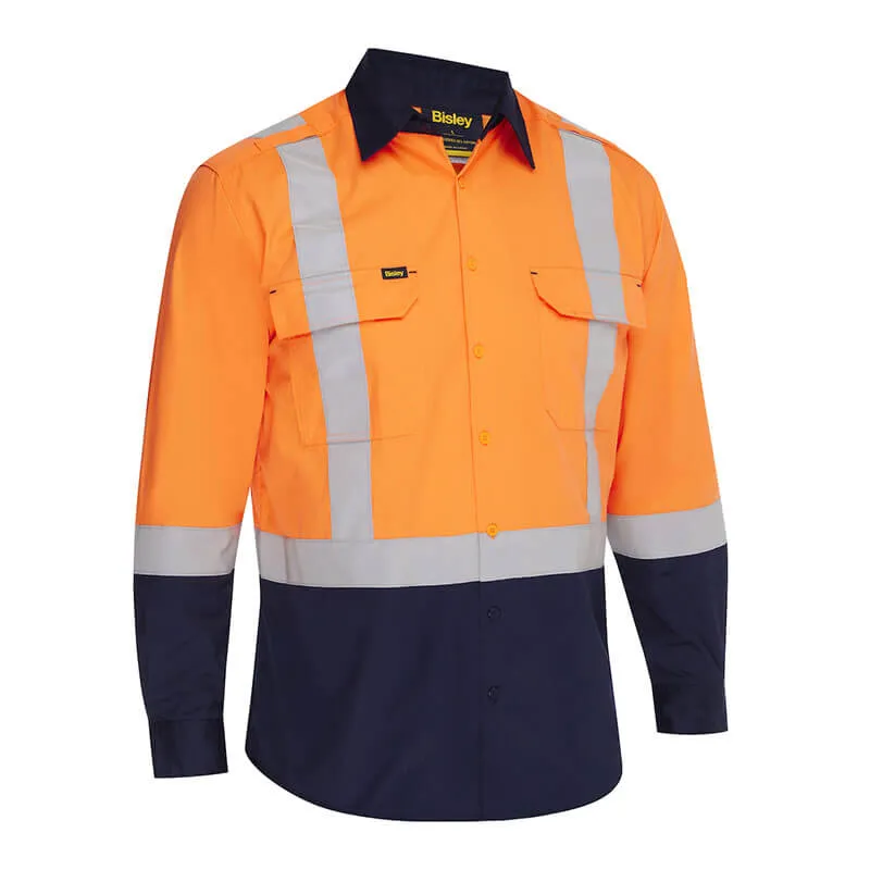PIP Bisley Vented Work Shirt w/Navy Bottom 312M6367H