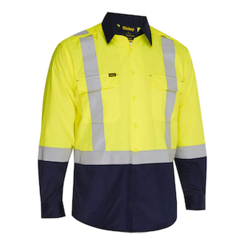 PIP Bisley Vented Work Shirt w/Navy Bottom 312M6367H