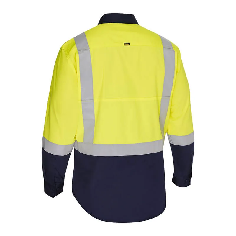 PIP Bisley Vented Work Shirt w/Navy Bottom 312M6367H