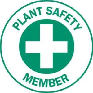 PLANT SAFETY MEMBER Hard Hat Labels