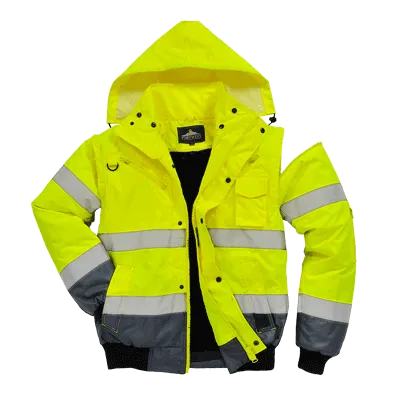 Portwest C465 Hi-Vis Contrast Bomber Jacket