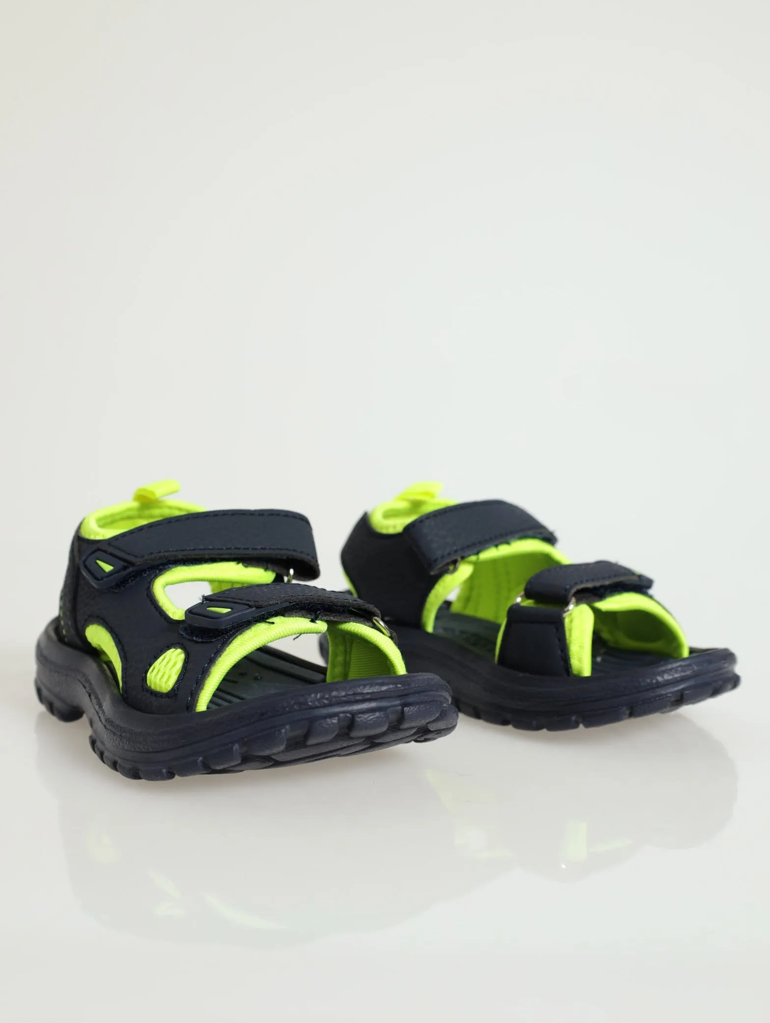Pre-Boys Double Velcro Adventure Sandal - Navy