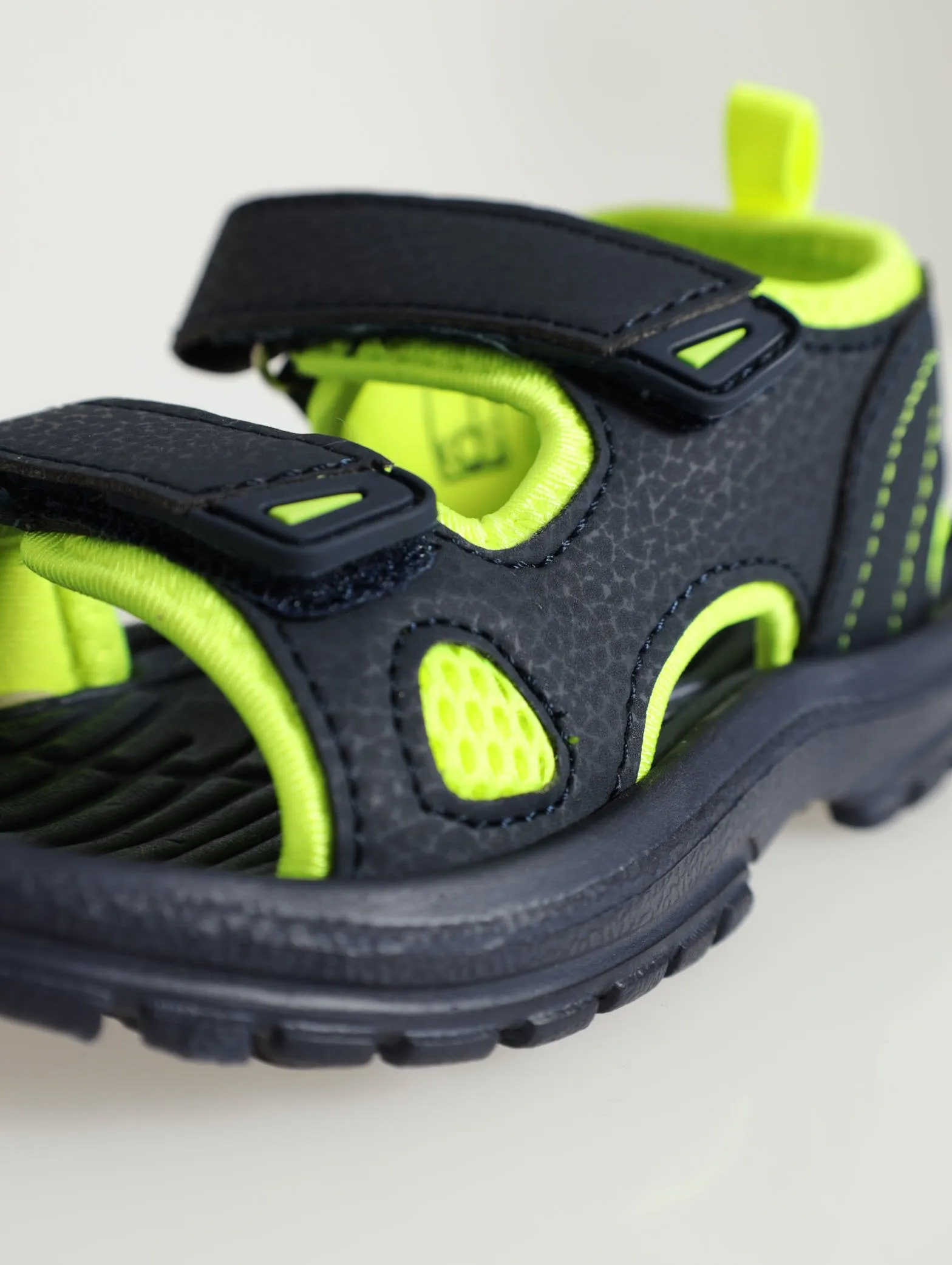Pre-Boys Double Velcro Adventure Sandal - Navy
