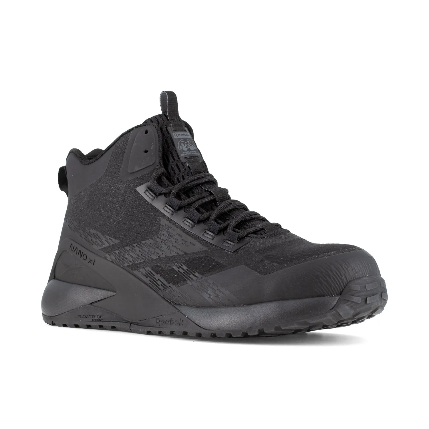 Reebok Womens Nano X1 Adventure Black Mesh CT Athletic Work Boots 10 W