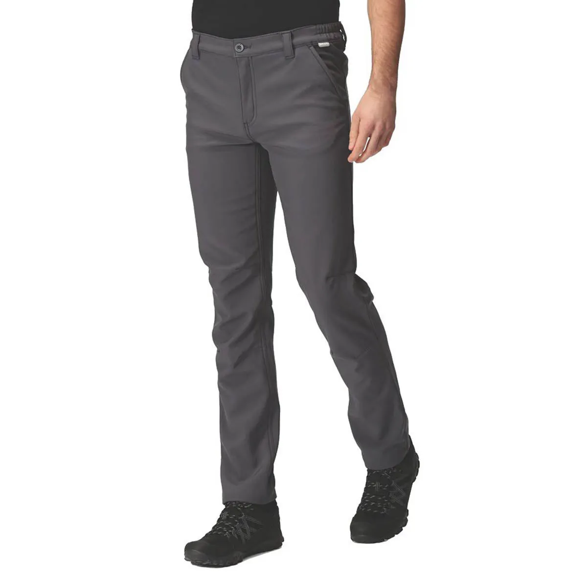 Regatta Work Trousers Mens Straight Leg Grey Stretch Multi Pockets 32"W 32"L