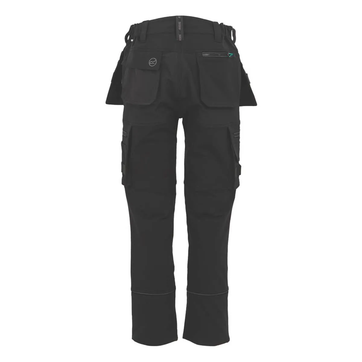 Regatta Work Trousers Womens Regular Fit Black Cargo Multi Pockets Size 10 31"L