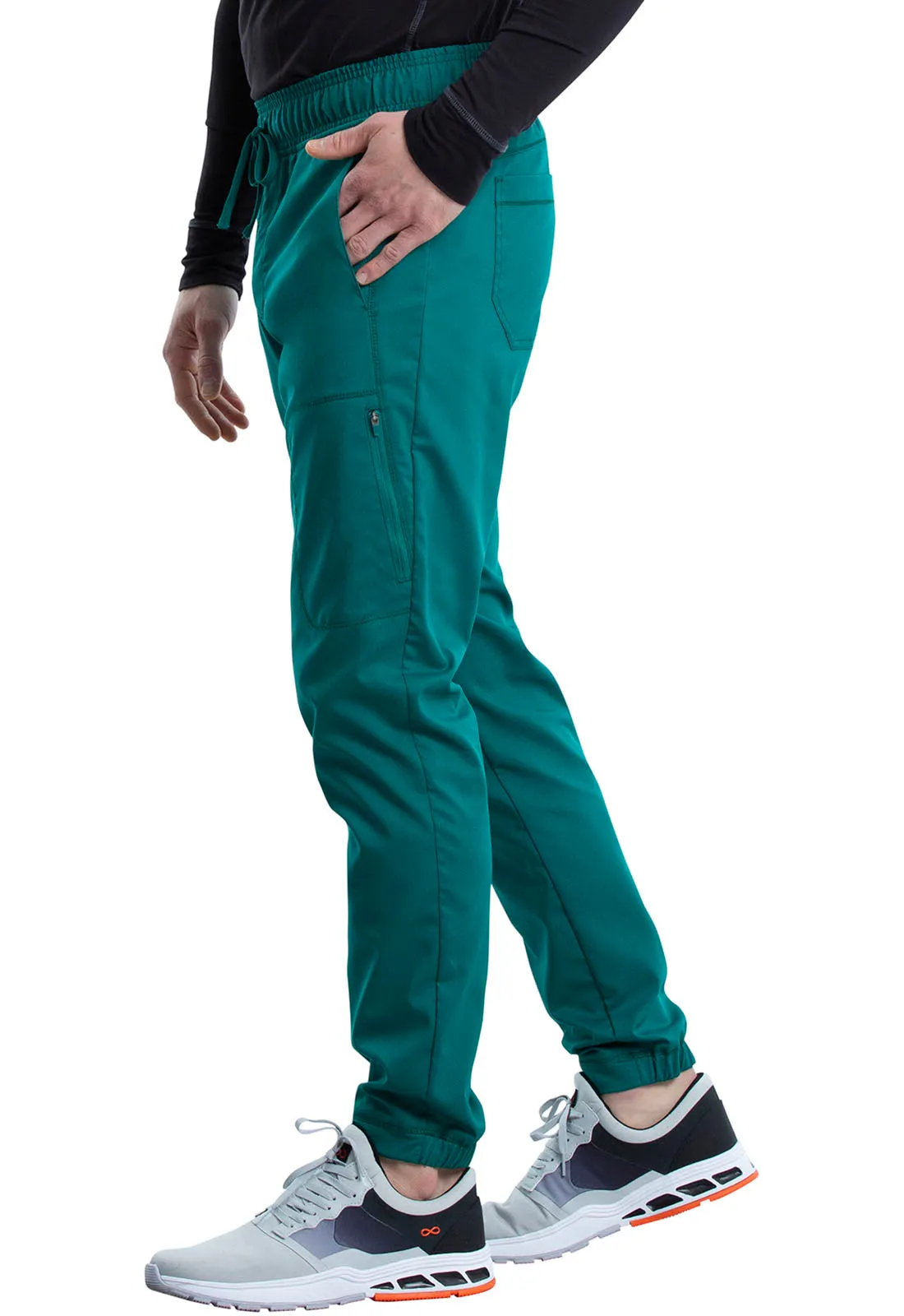 Revolution WW012 Men's Natural Rise Jogger Hunter Green