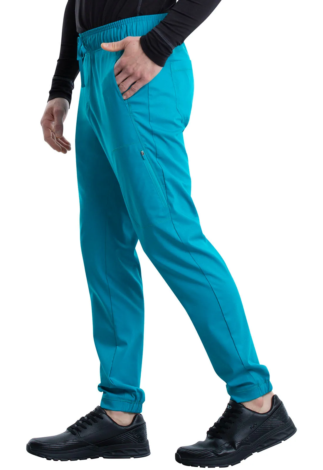 Revolution WW012 Men's Natural Rise Jogger Teal Blue