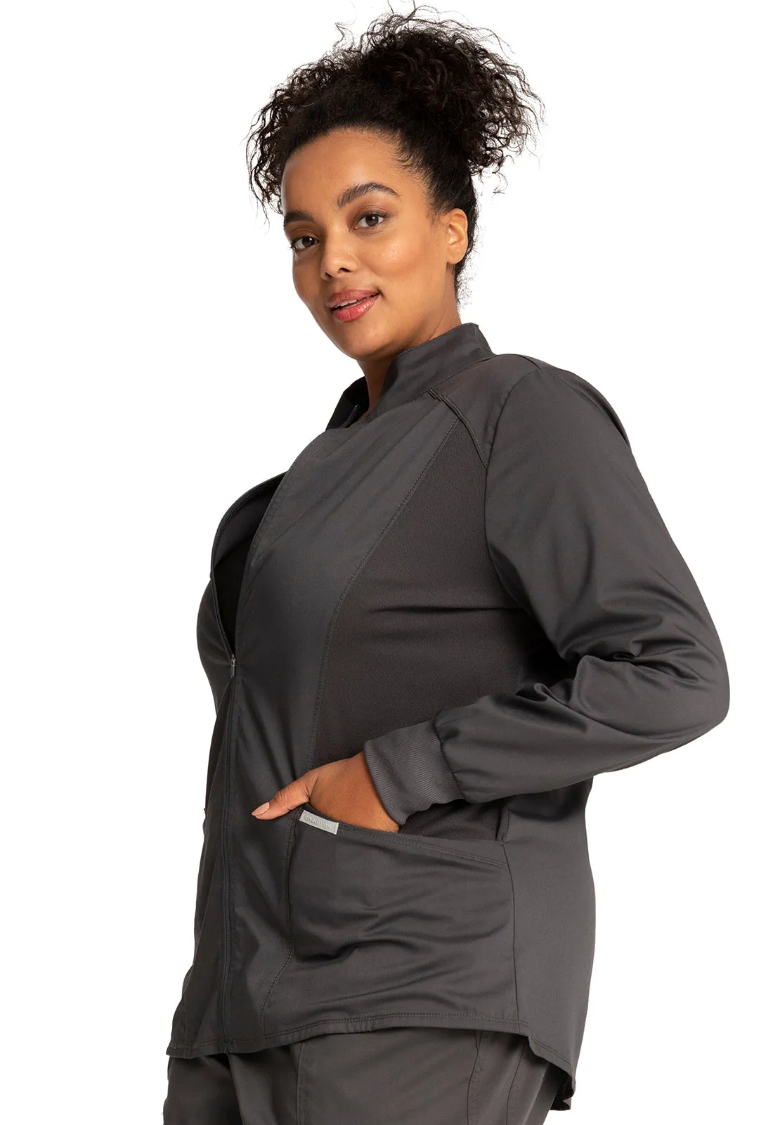 Revolution WW301 Zip Front High-Low Jacket Pewter