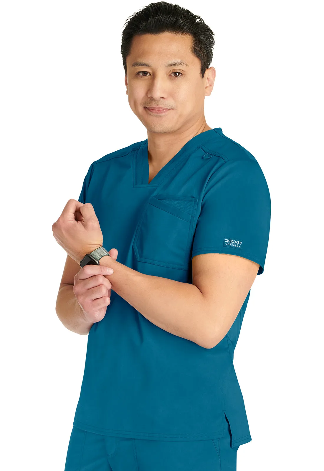 Revolution WW751 Men's V-Neck Top Caribbean Blue