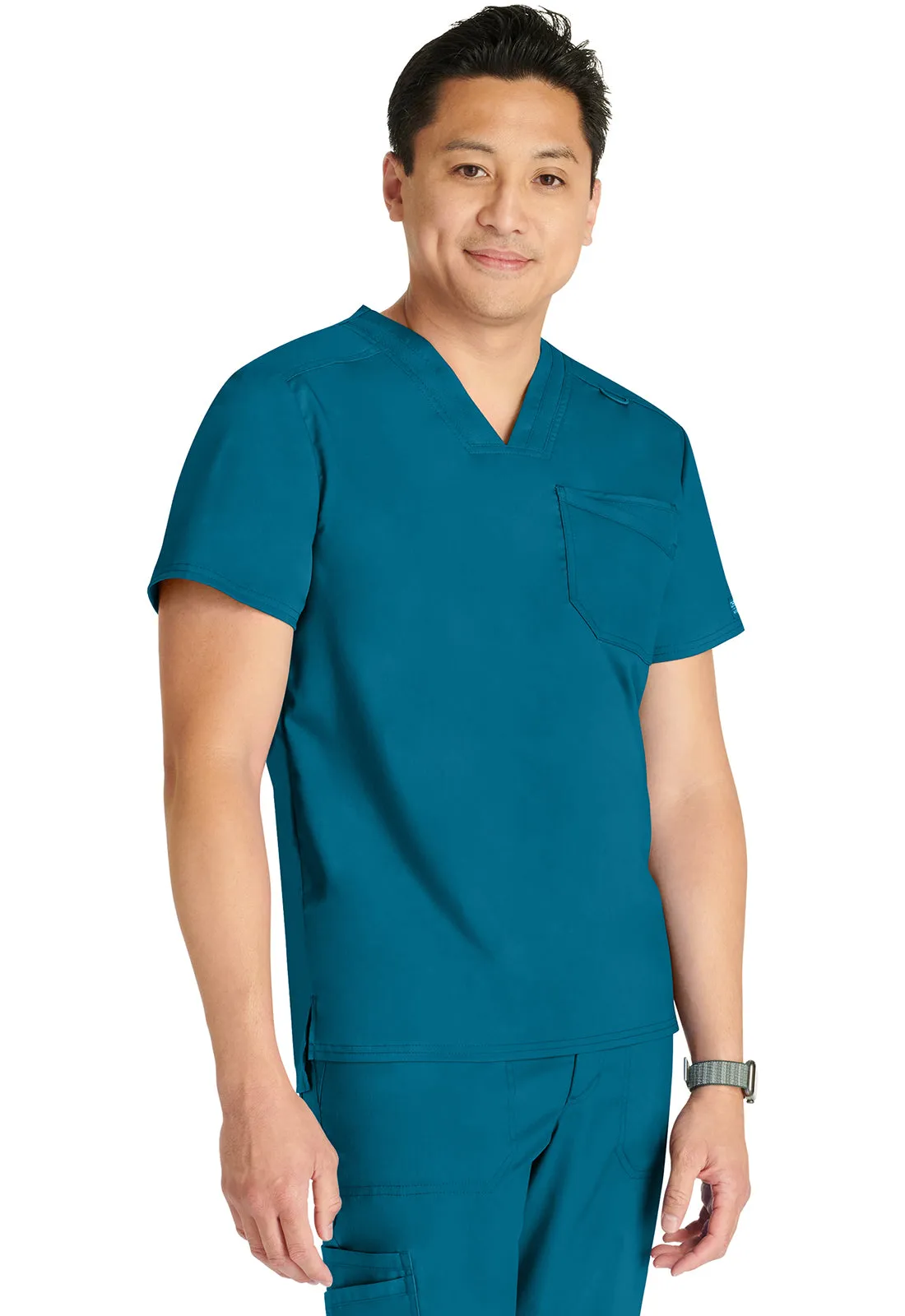 Revolution WW751 Men's V-Neck Top Caribbean Blue