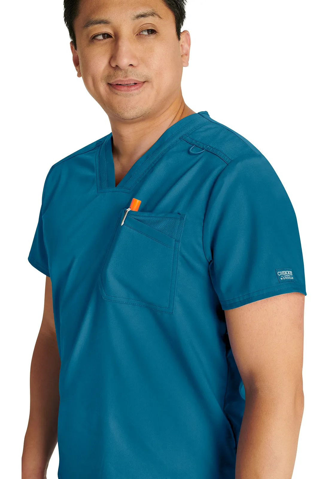 Revolution WW751 Men's V-Neck Top Caribbean Blue