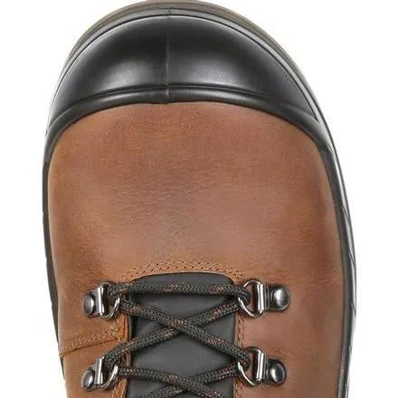 Rocky Men's Worksmart 6" Composite Toe Metguard Waterproof Work Boot Brown RKK0266