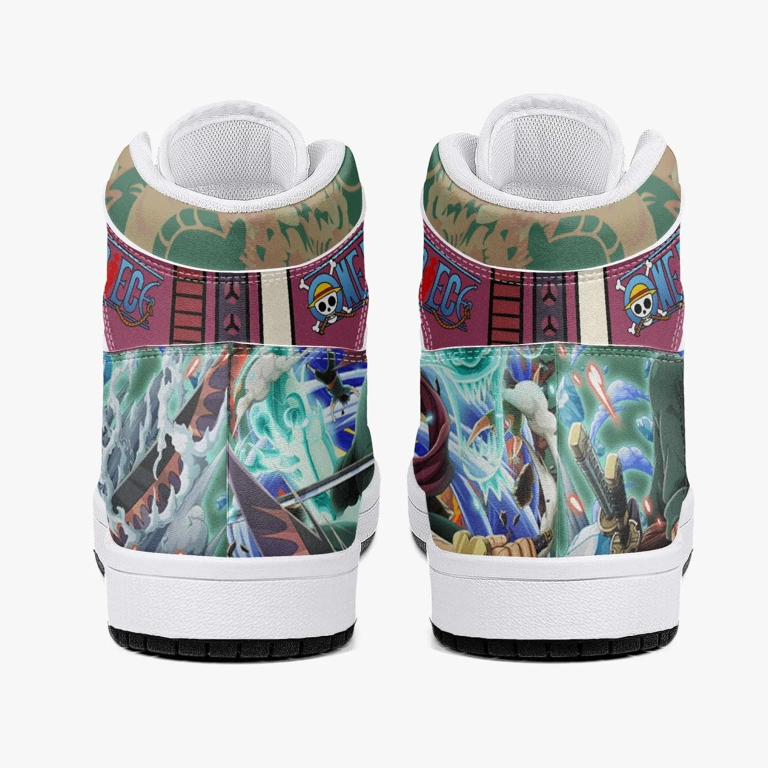 Roronoa Zoro Timeskip One Piece Mid 1 Basketball Shoes