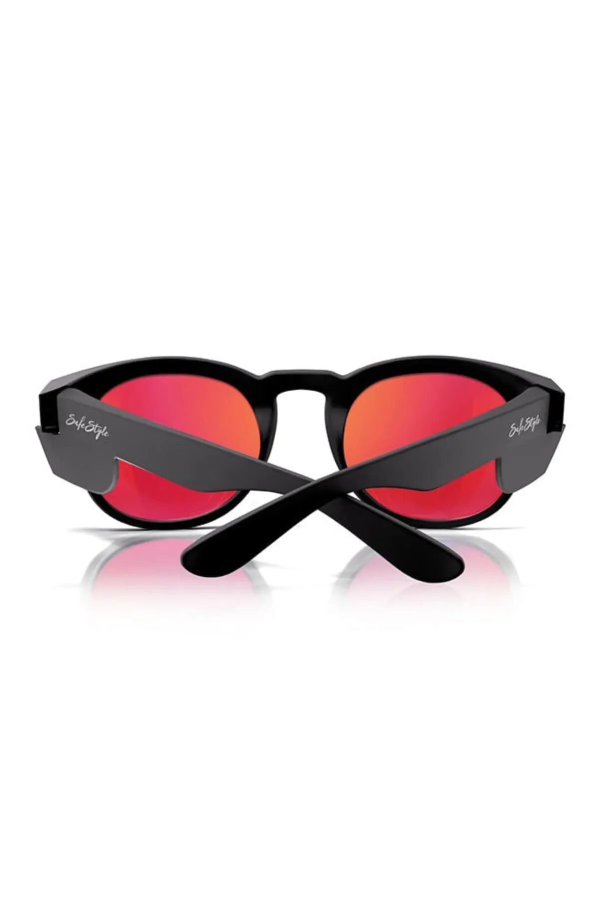 SafeStyle Cruisers Matte Black Frame Mirror Red Polarised Lens