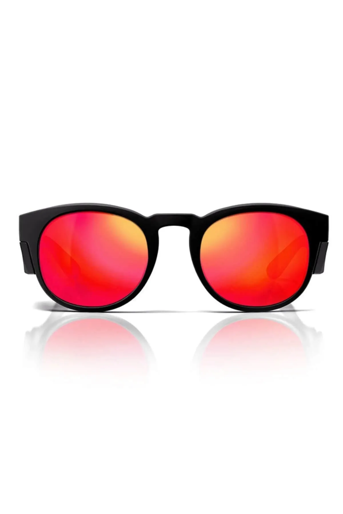 SafeStyle Cruisers Matte Black Frame Mirror Red Polarised Lens