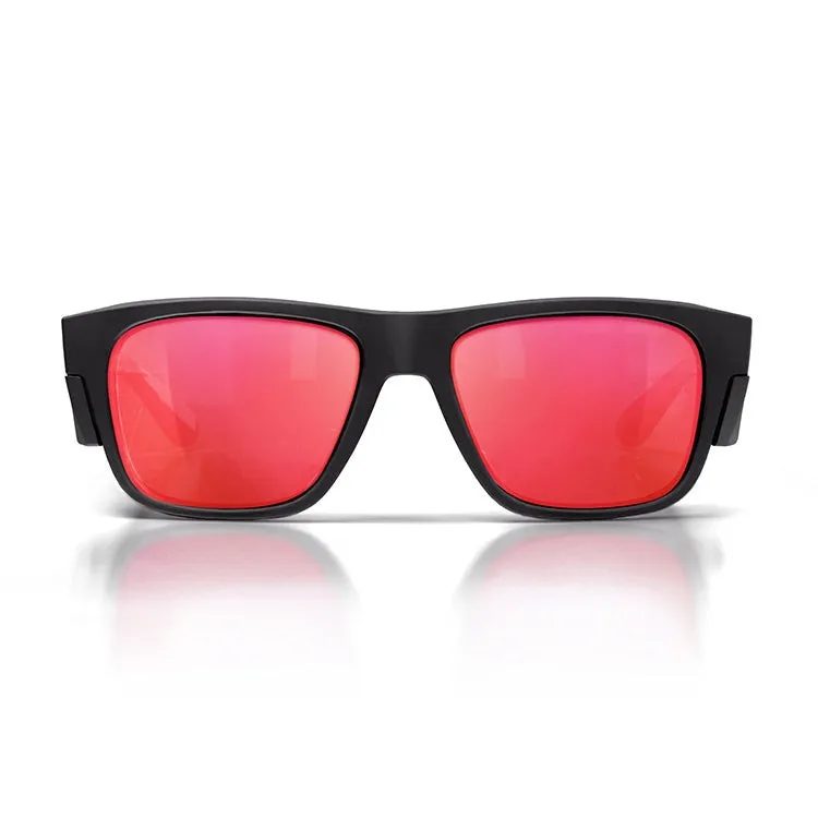 SafeStyle Fusions Matte Black Frame Mirror Red Polarised Lens