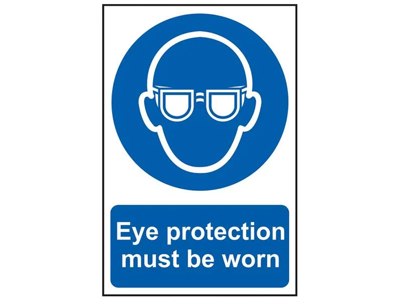 Scan Eye Protection Must Be Worn - Pvc 200 X 300Mm