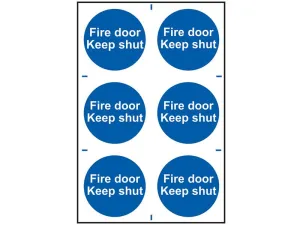 Scan Fire Door Keep Shut - Pvc 200 X 300Mm