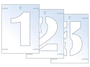 Scan Number Stencil Kit 300Mm