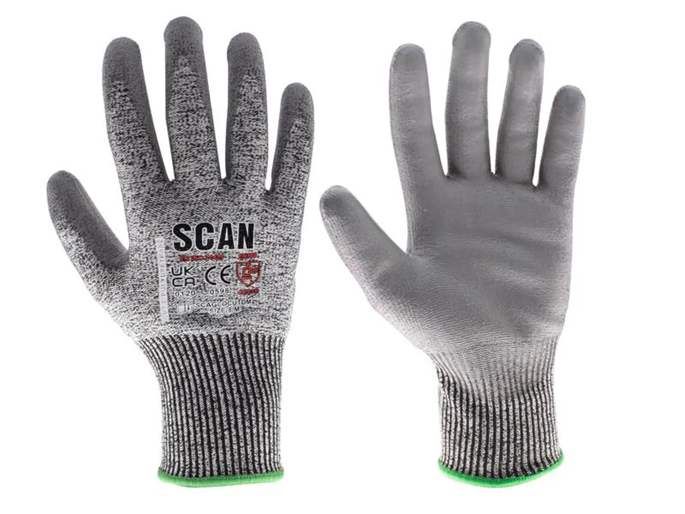 Scan Pu Palm Cut D Gloves - Xl (Size 10)