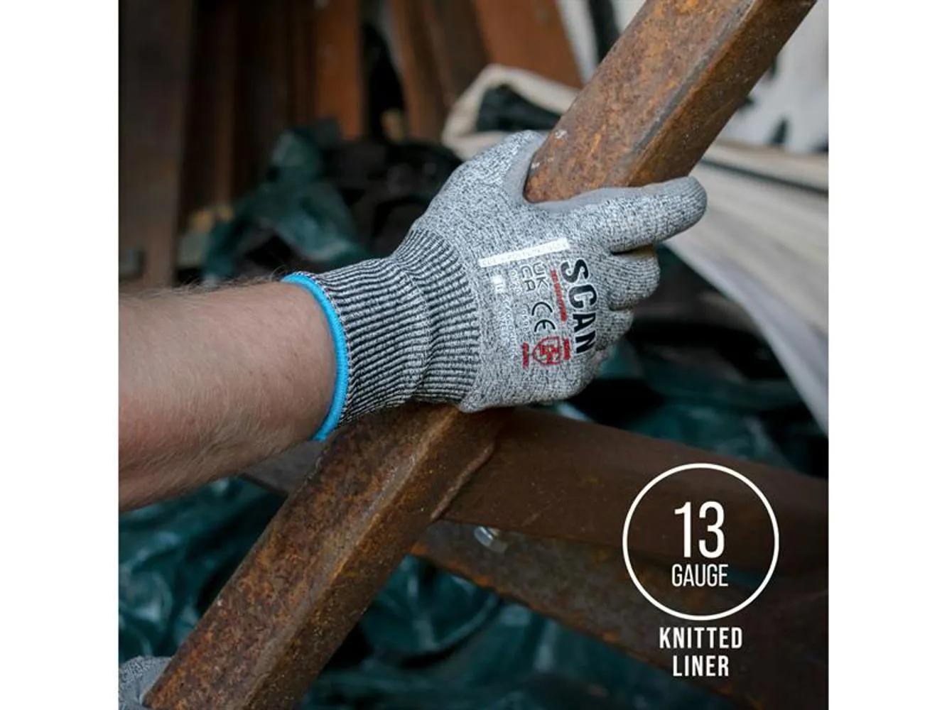 Scan Pu Palm Cut D Gloves - Xl (Size 10)