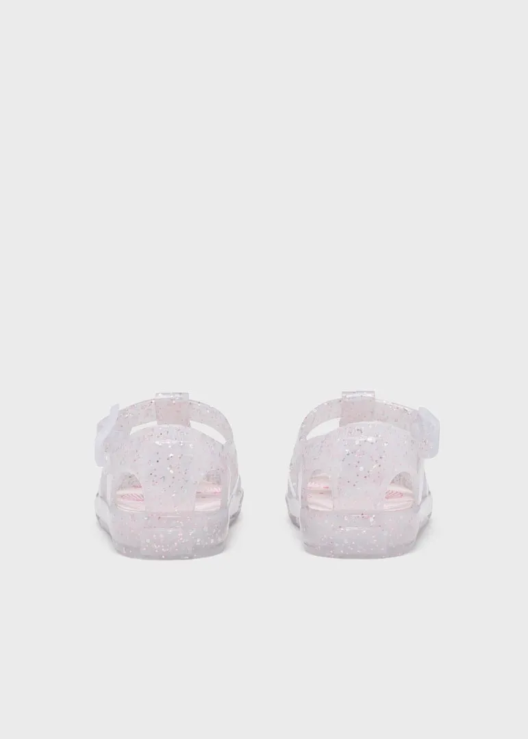 Silver Jelly Beach Sandals