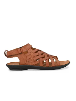 Sirocco Tan Leather Strappy Sandals