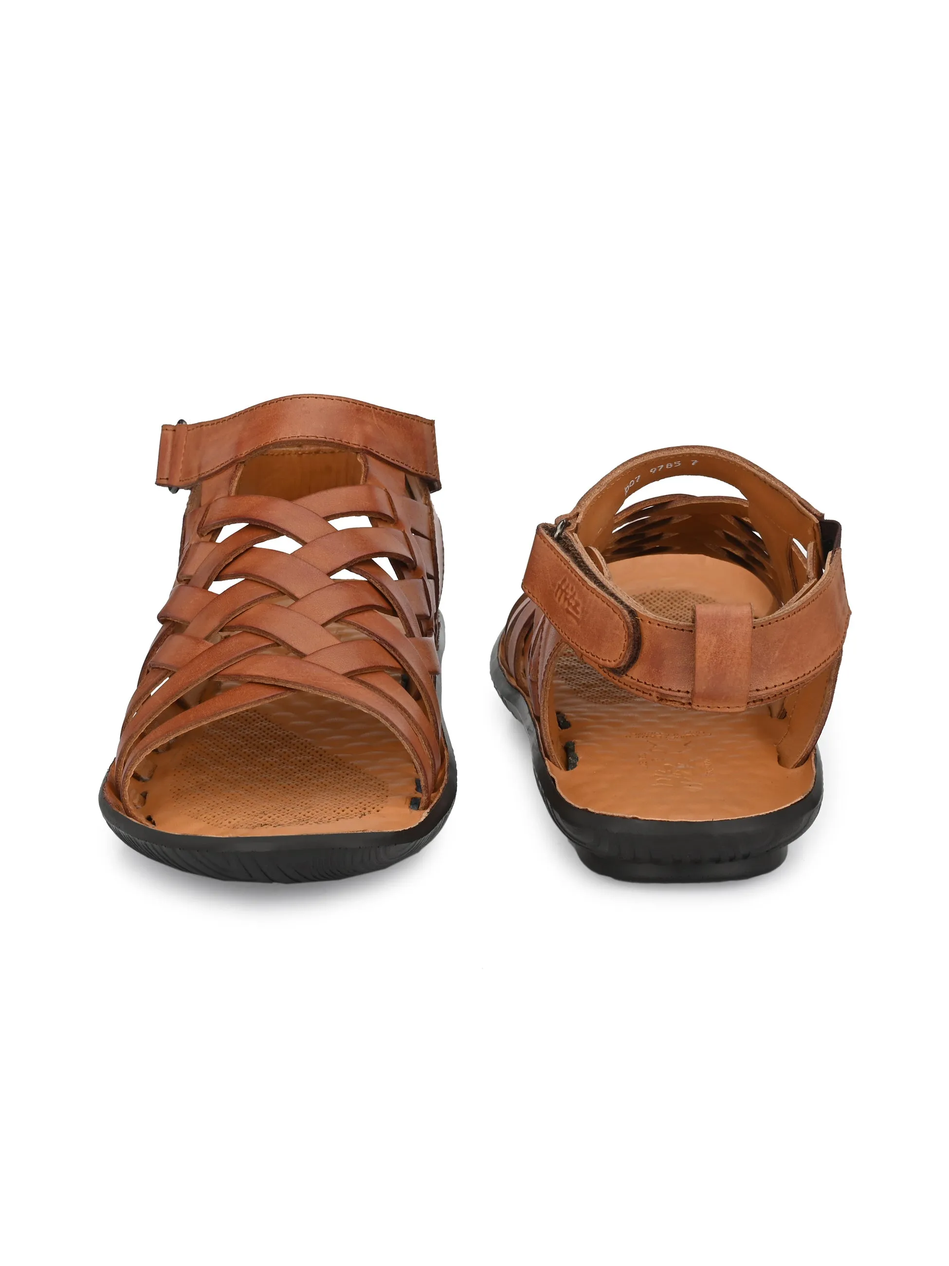 Sirocco Tan Leather Strappy Sandals