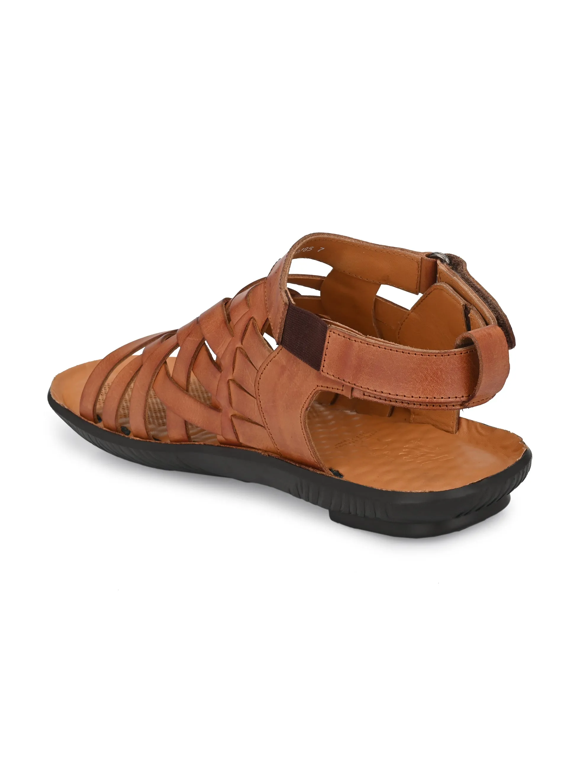 Sirocco Tan Leather Strappy Sandals