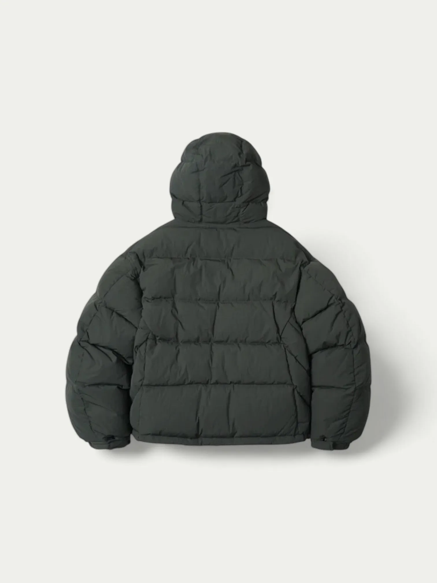 Smock Puffer Down Parka Dark Green