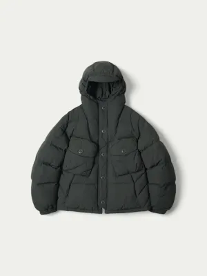 Smock Puffer Down Parka Dark Green