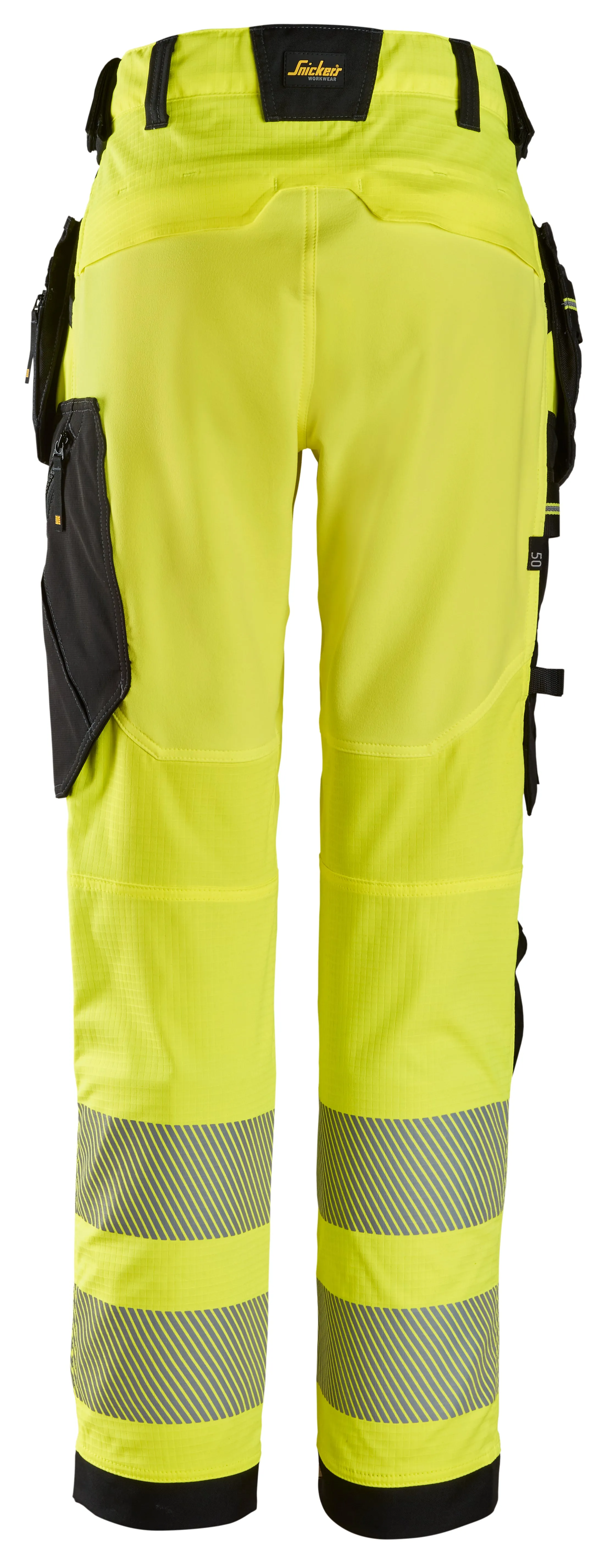 Snickers High-Vis Class 2 Stretch Work Trousers Holster Pockets