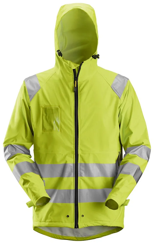 Snickers High-Vis PU Rain Jacket Class 3
