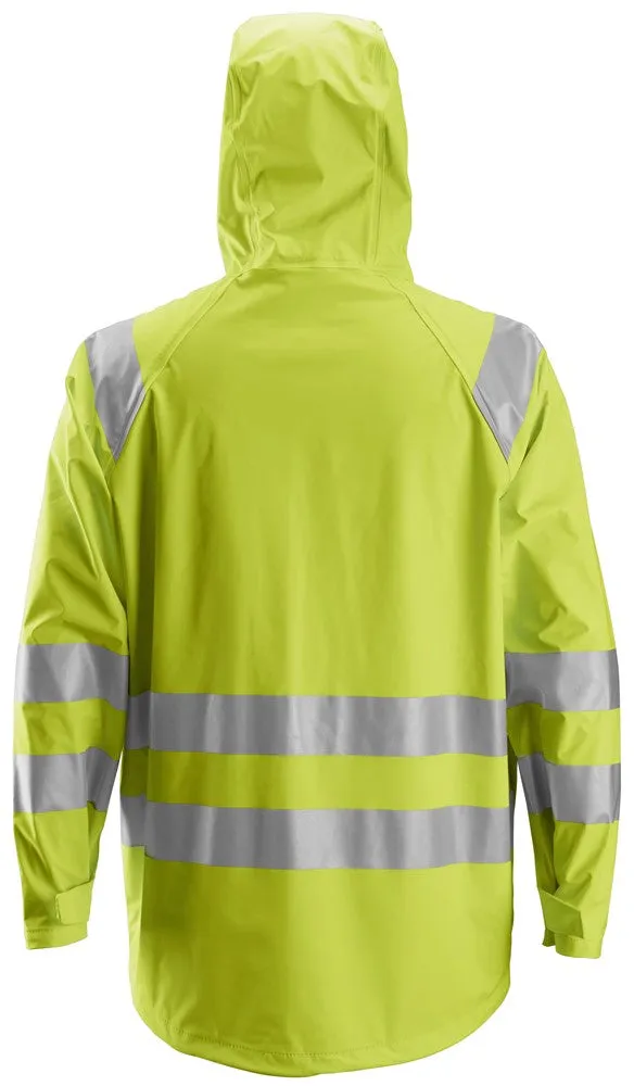 Snickers High-Vis PU Rain Jacket Class 3