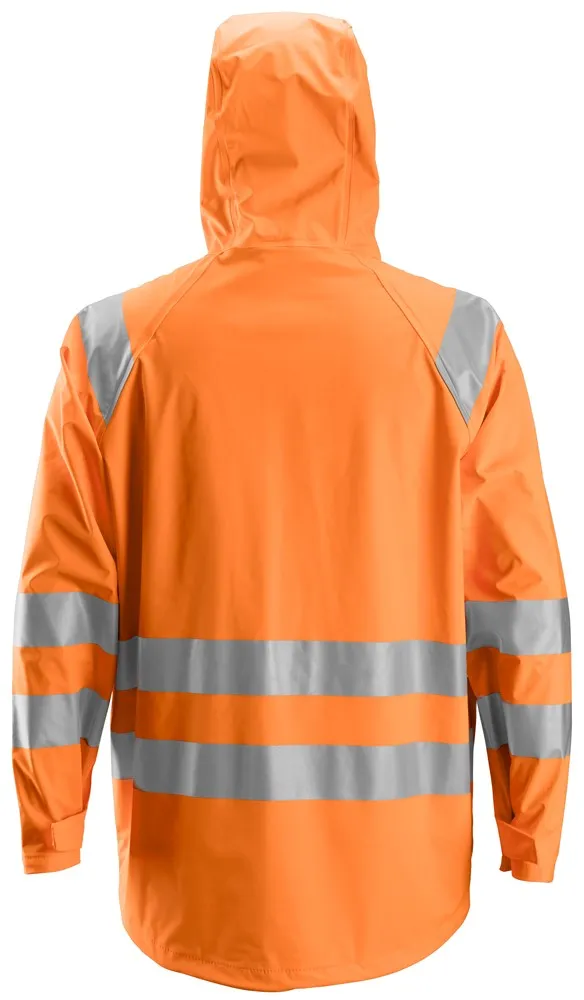 Snickers High-Vis PU Rain Jacket Class 3