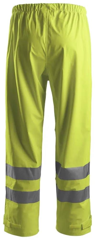 Snickers High-Vis PU Rain Trousers Class 2