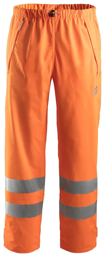 Snickers High-Vis PU Rain Trousers Class 2