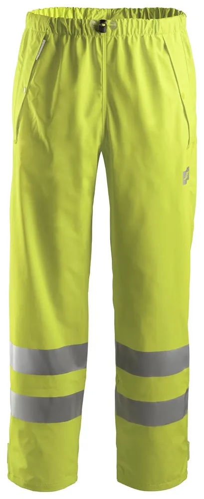 Snickers High-Vis PU Rain Trousers Class 2