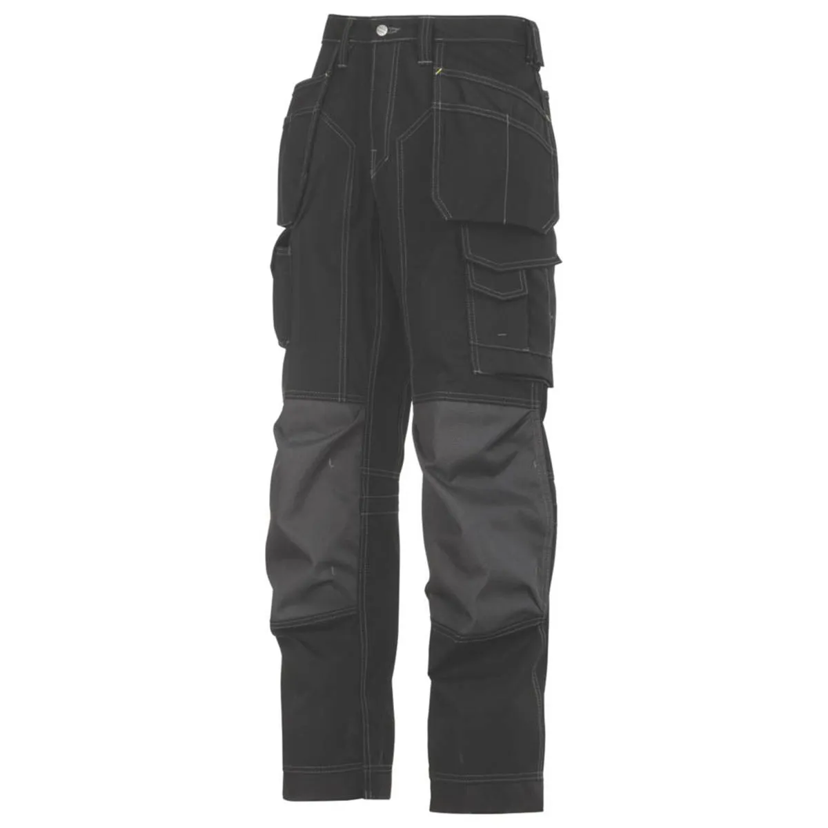 Snickers Work Trousers Mens Twisted Leg Grey Black Multi Pockets 31"W 30"L