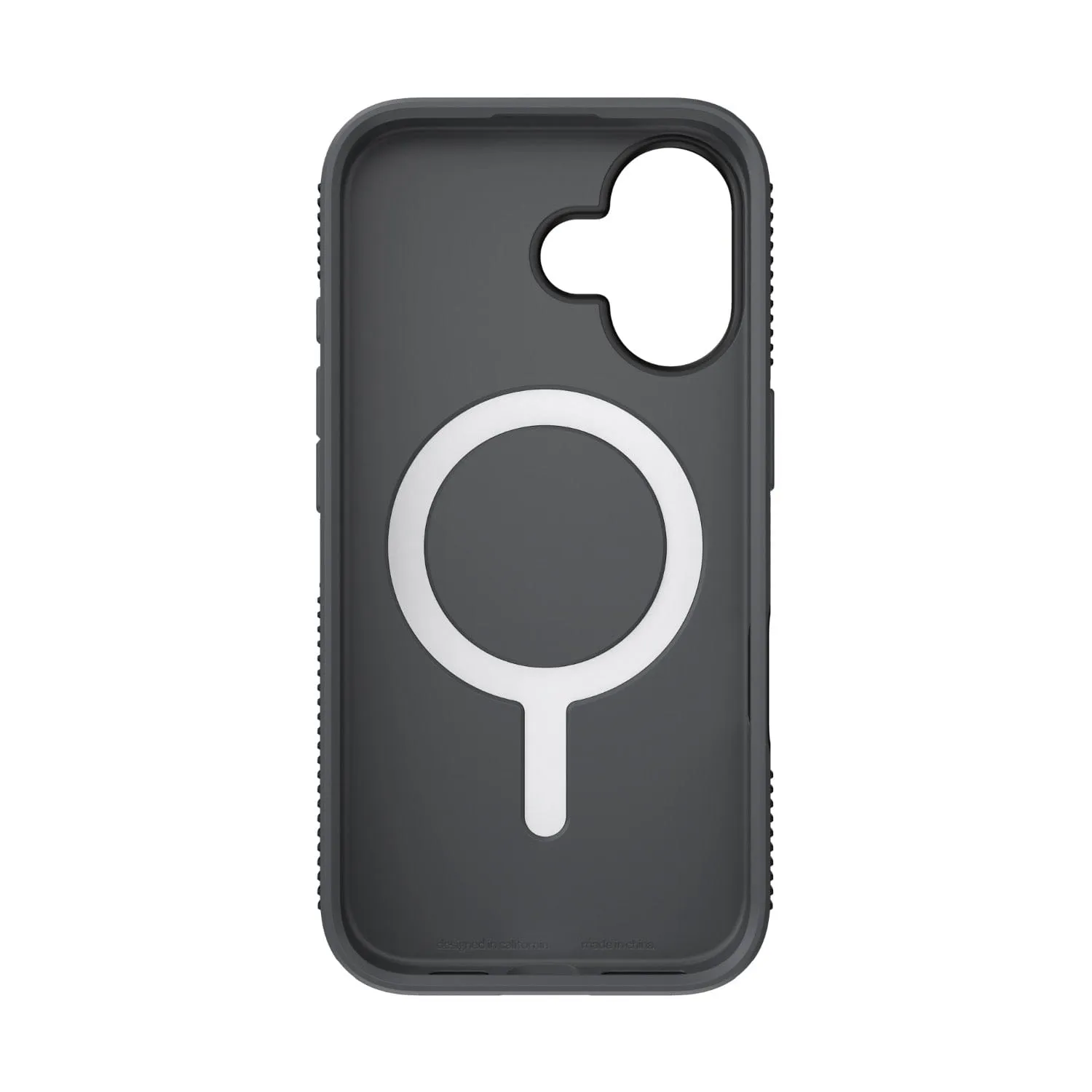 Speck Candyshell Grip MagSafe Case – Apple iPhone 16 – Black & Slate Grey