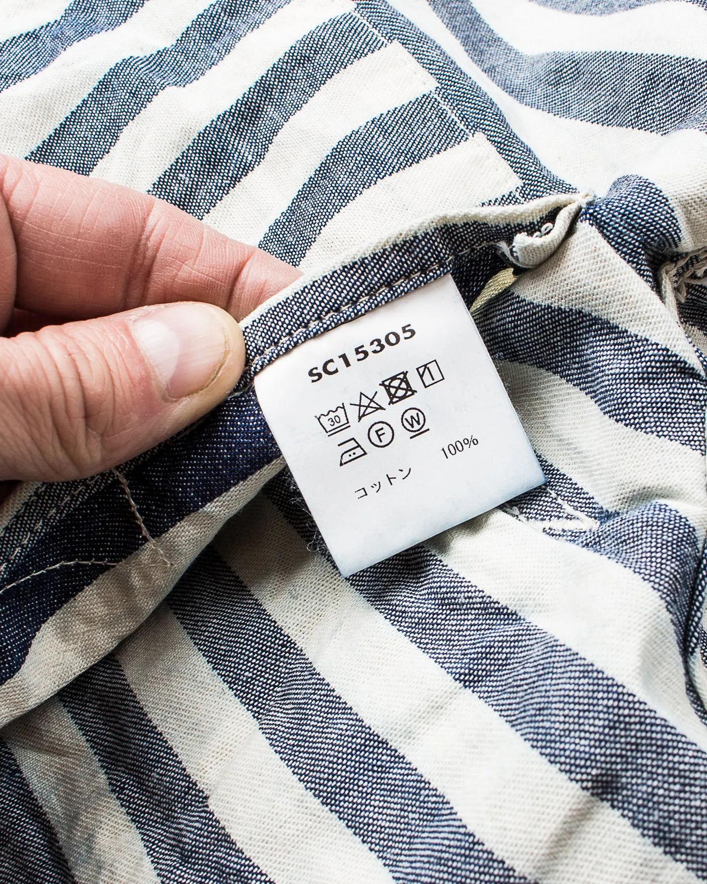 Sugar Cane & Co Headlight x Fiction Romance NOS 7oz 1/2" Indigo Stripe Work Coat