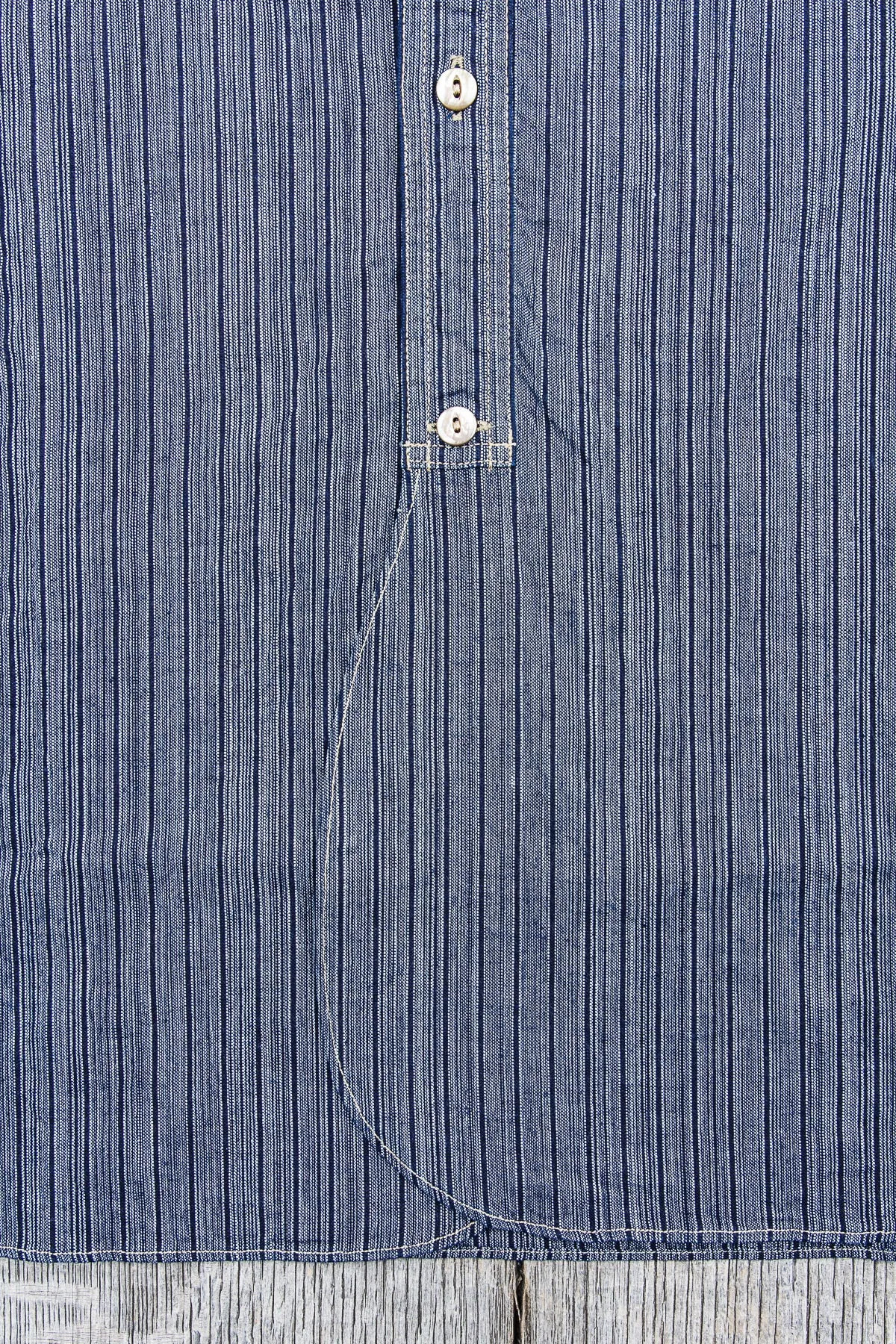 Sugar Cane & Co. Indigo Stripe Coat Shirt