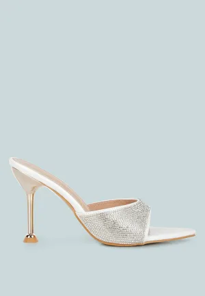 Sundai Rhinestone Embellished Stiletto Sandals By Ruw