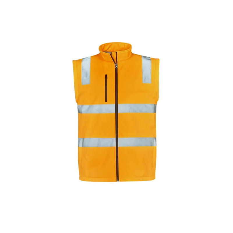 Syzmik Unisex Hi Vis Vic Rail 2 In 1 Softshell Jacket Reflective Tape Day Night