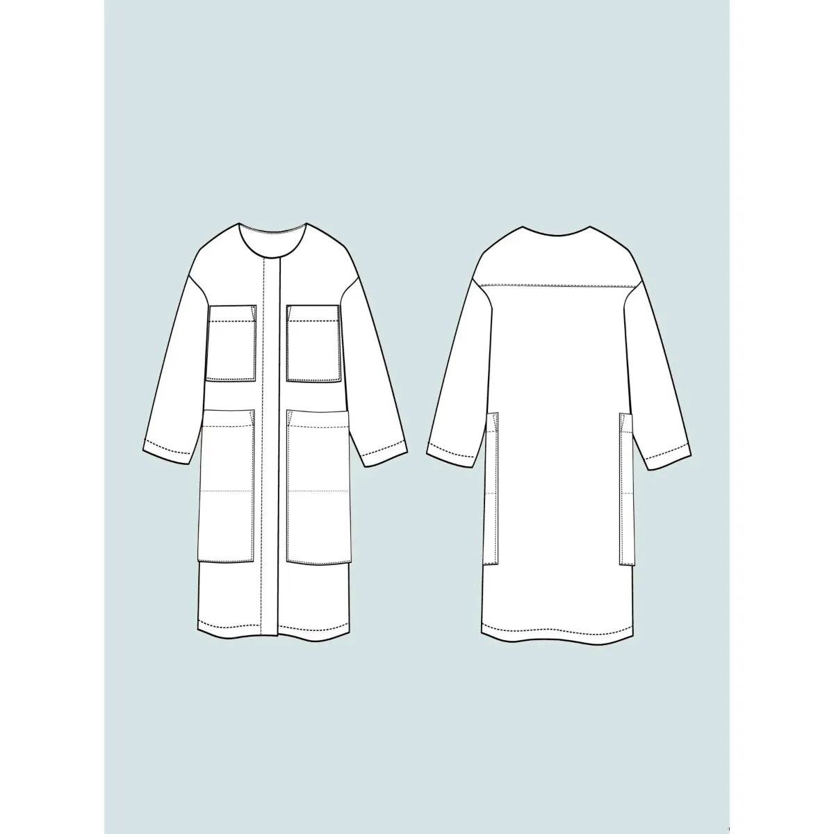 The Assembly Line Lab Coat XS-L Sewing Pattern